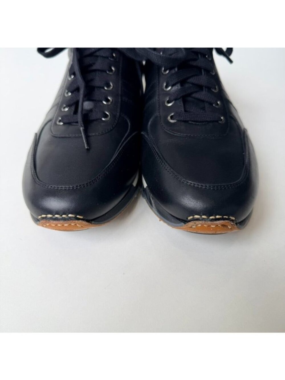 Magnanni Zubiri Leather Sneakers Black Men's Size 9.5 - Picture 4 of 12